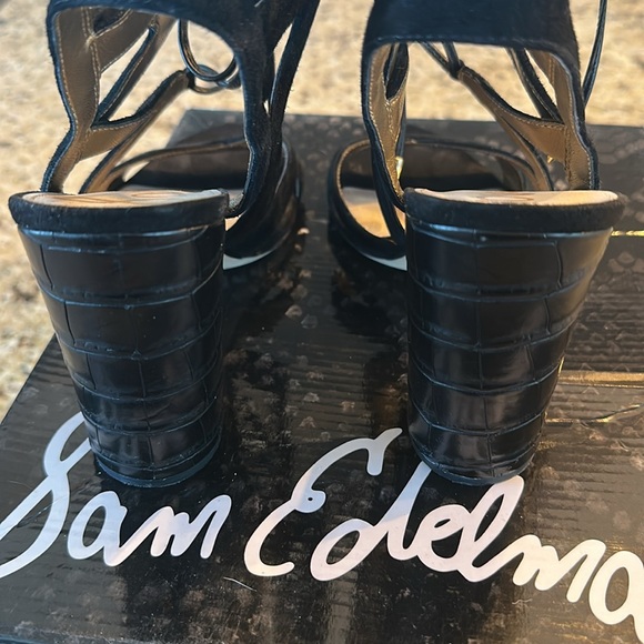 Sam Edelman Black Strappy Heels - Picture 7 of 11